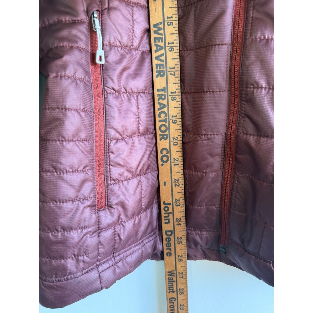 Patagonia Nano Puff Jacket Womens Gorpcore Medium Burgundy Red Quilted Insulated - Picture 11 of 11